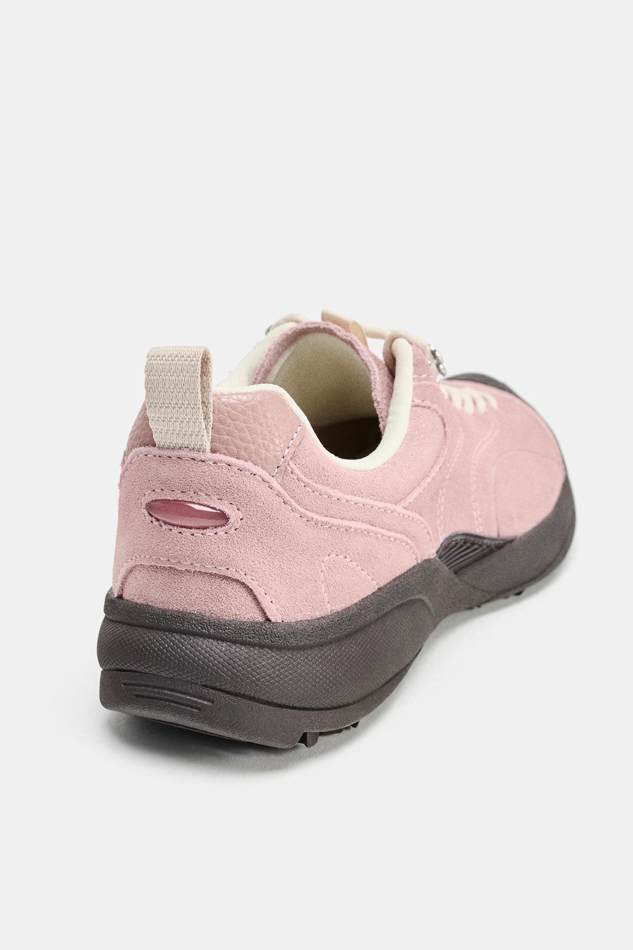 LEATHER TREKKING SNEAKERS